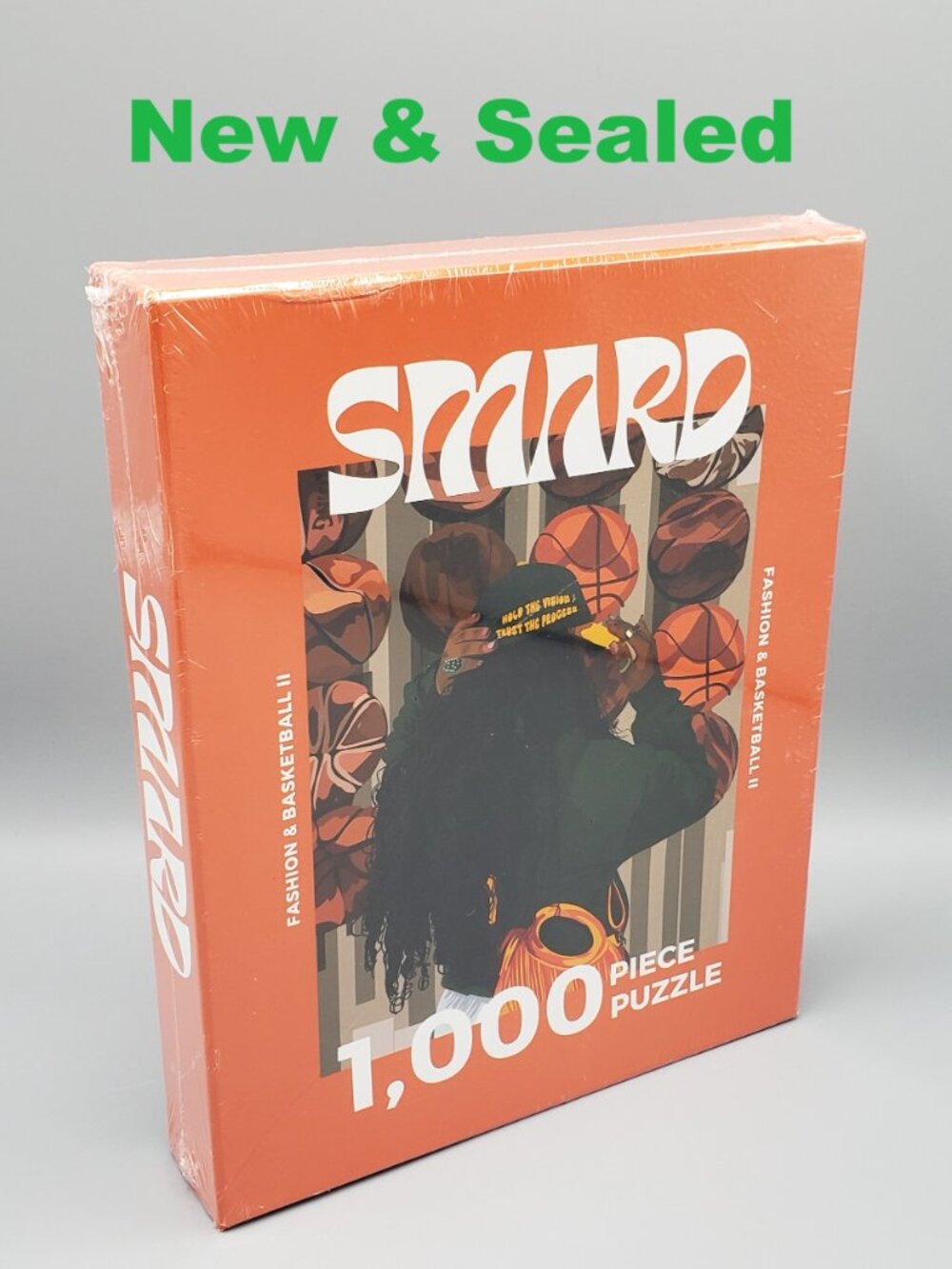 SEALED Smard 1000 Piece Jigsaw Puzzle Fashion and Basketball 2 Art Black Culture